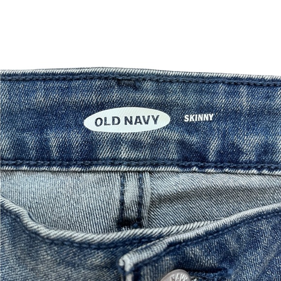 Old Navy Mid-Rise Skinny Jeans Size 12 Medium Wash Stretch Denim - Picture 4 of 6